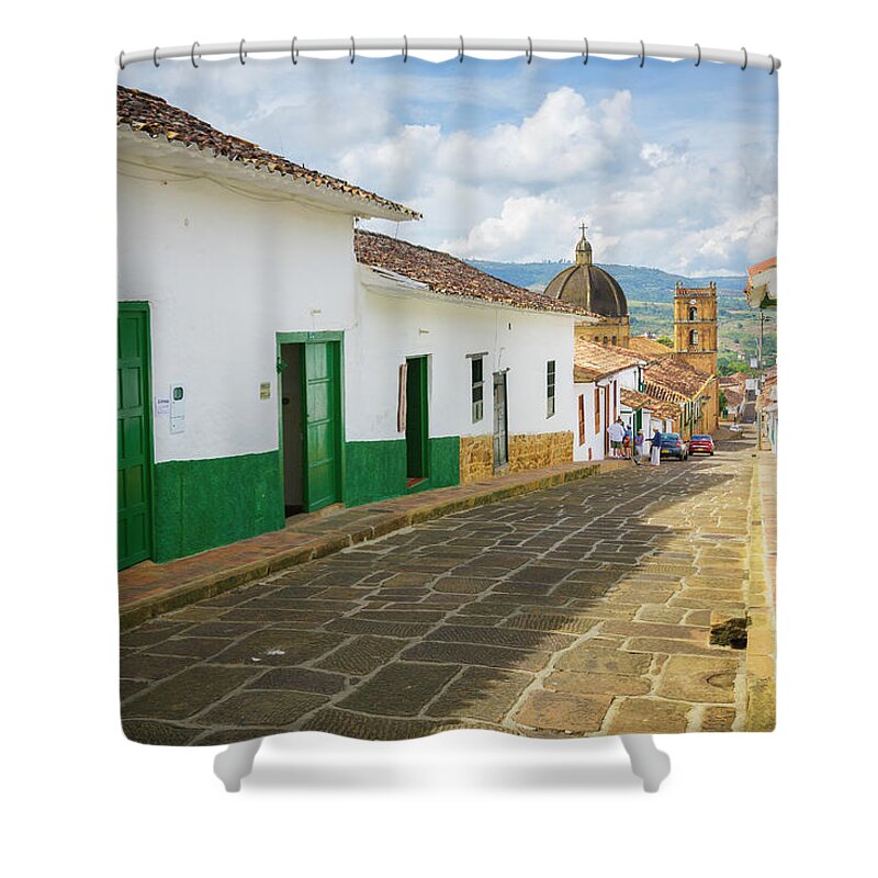 Barichara Shower Curtain featuring the photograph Barichara Santander Colombia by Tristan Quevilly