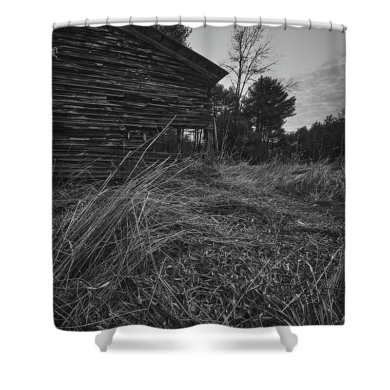 Farm Shower Curtain featuring the photograph Barn On The Hill by Bob Orsillo