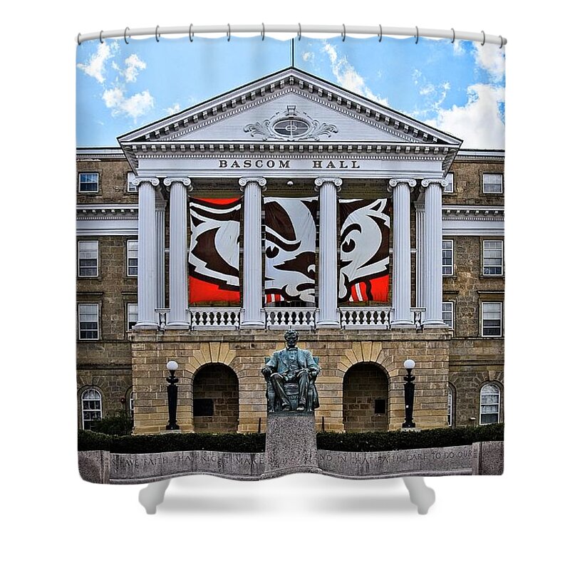 Madison Shower Curtain featuring the photograph Bascom Hall - Madison - Wisconsin by Steven Ralser