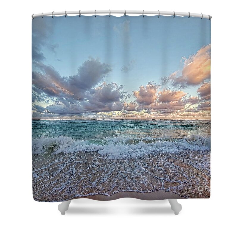 Beach Shower Curtain featuring the photograph Bavaro Beach, Dominican Republic by Jeff Breiman
