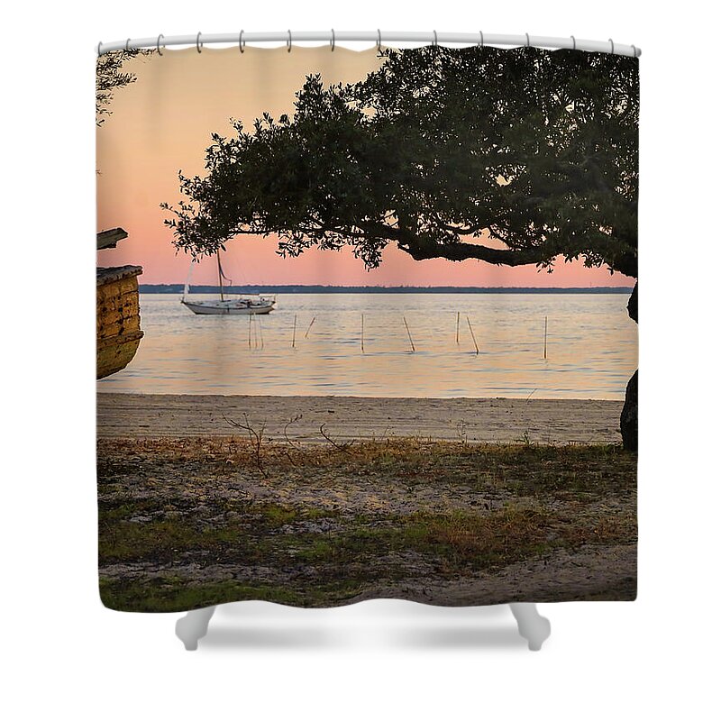 Florida Shower Curtain featuring the photograph Bayside by M Kathleen Warren