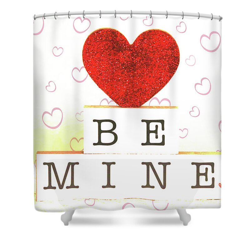 Be Mine Shower Curtain featuring the photograph Be Mine by Trina Ansel
