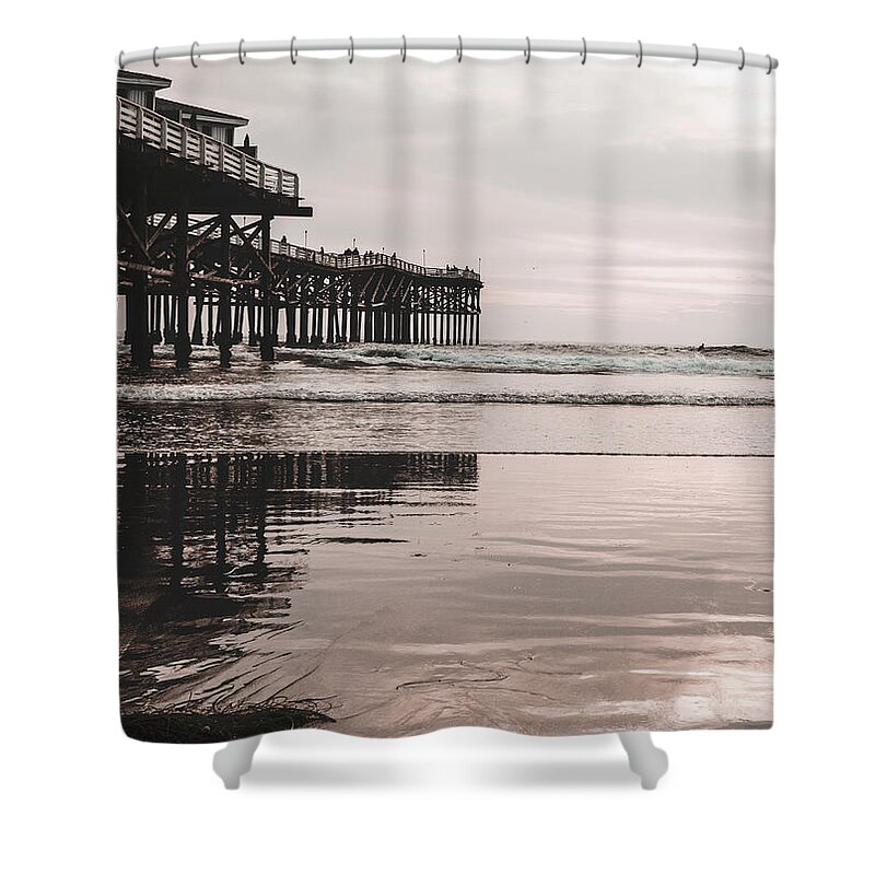 Surf Shower Curtain featuring the photograph Beach Vibes 3 by Carmen Kern