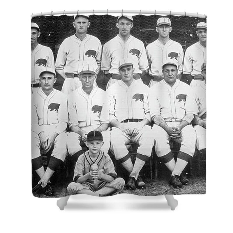  Shower Curtain featuring the photograph Bears Baseball by Jeanne May