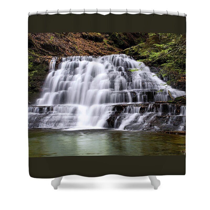Waterfall Shower Curtain featuring the photograph Beautiful Waterfall by Christina Rollo
