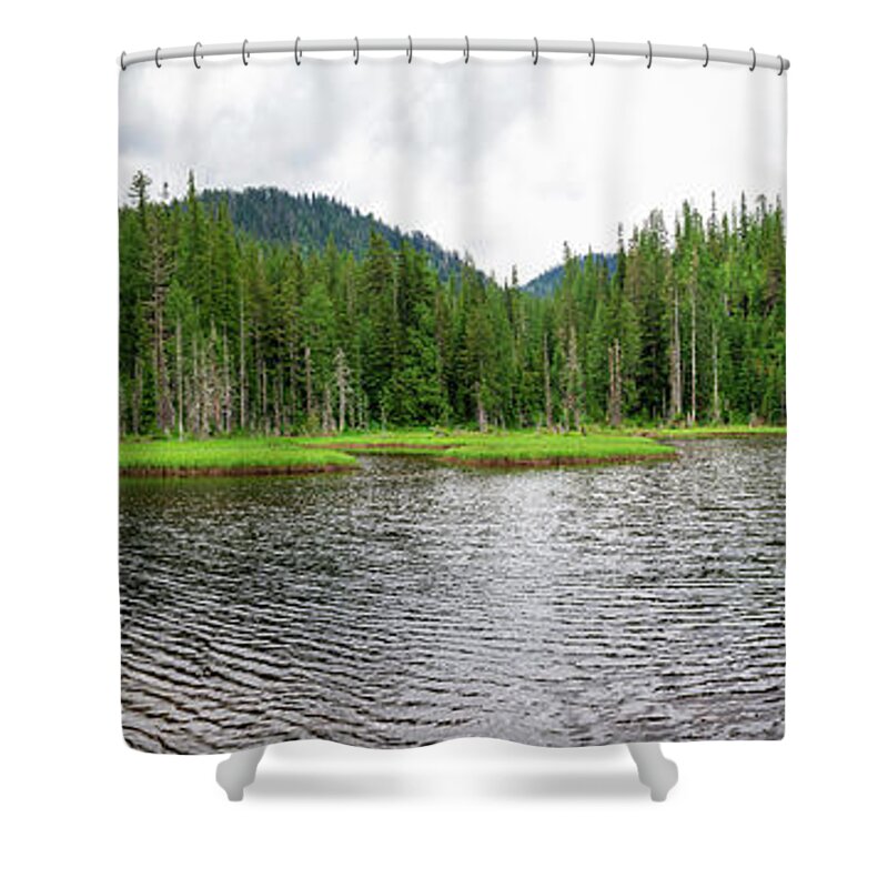 Healthy Shower Curtain featuring the photograph Beaver Plant Lake by Pelo Blanco Photo