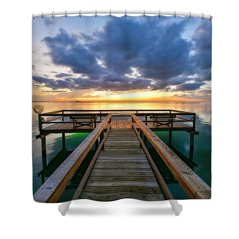 Copano Shower Curtain featuring the photograph Before the Cold Front by Christopher Rice