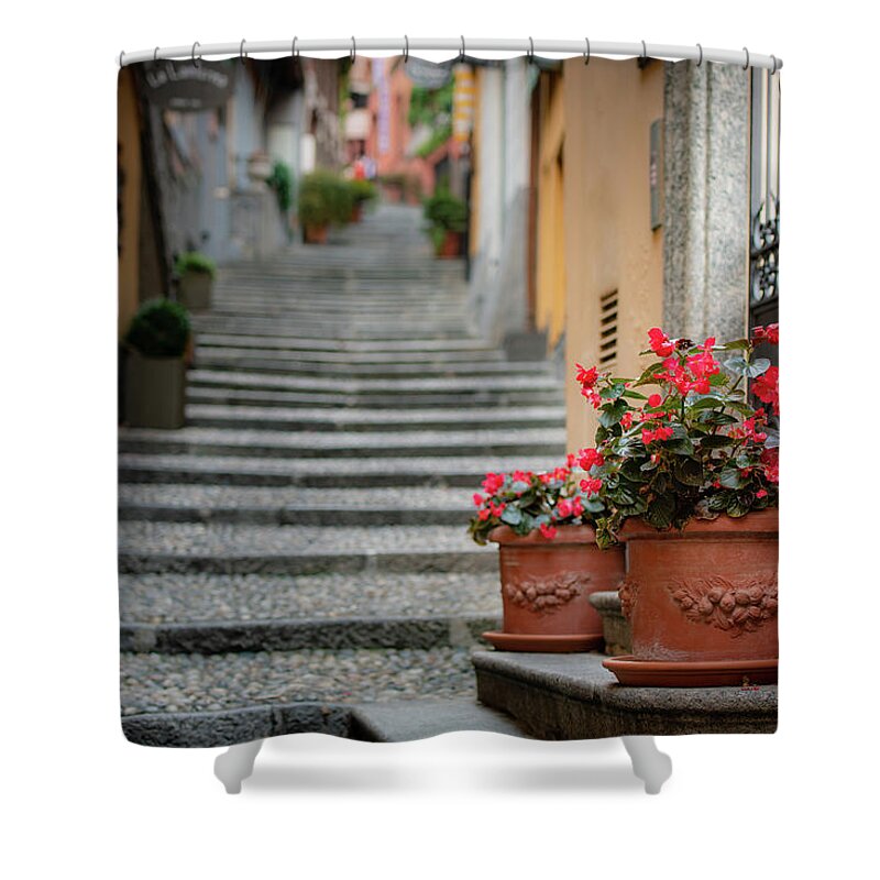 Bellagio Shower Curtain featuring the photograph Bella Bellagio by David Downs