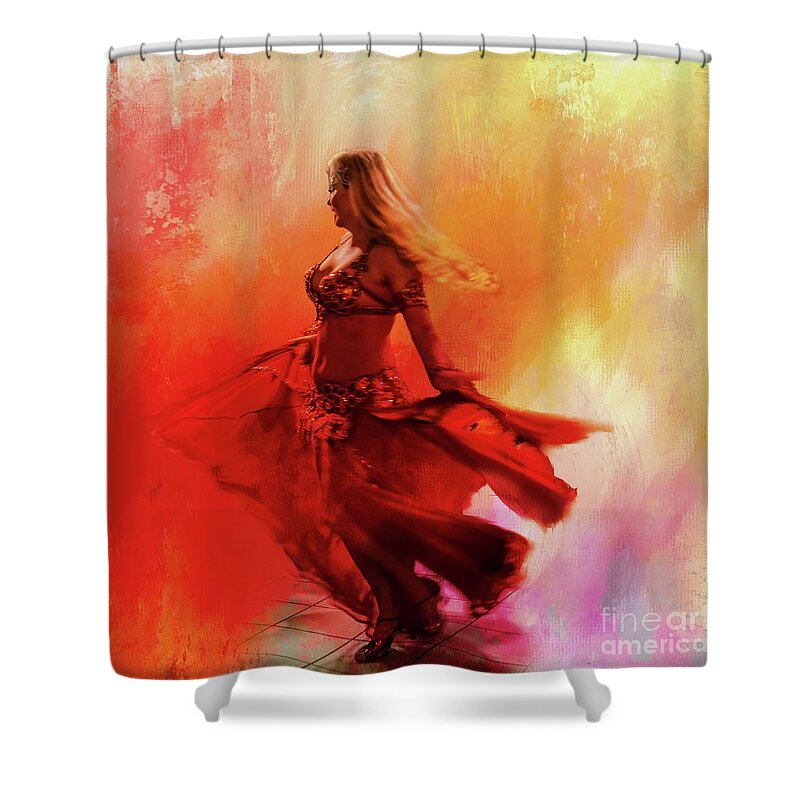 Belly Dance Shower Curtains