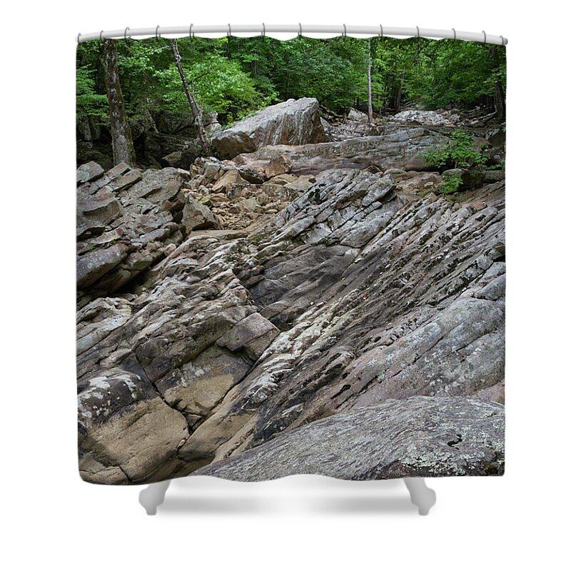 Geology Shower Curtain featuring the photograph Beneath the Water by Phil Perkins