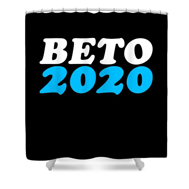 Cool Shower Curtain featuring the digital art Beto ORouke For President 2020 by Flippin Sweet Gear