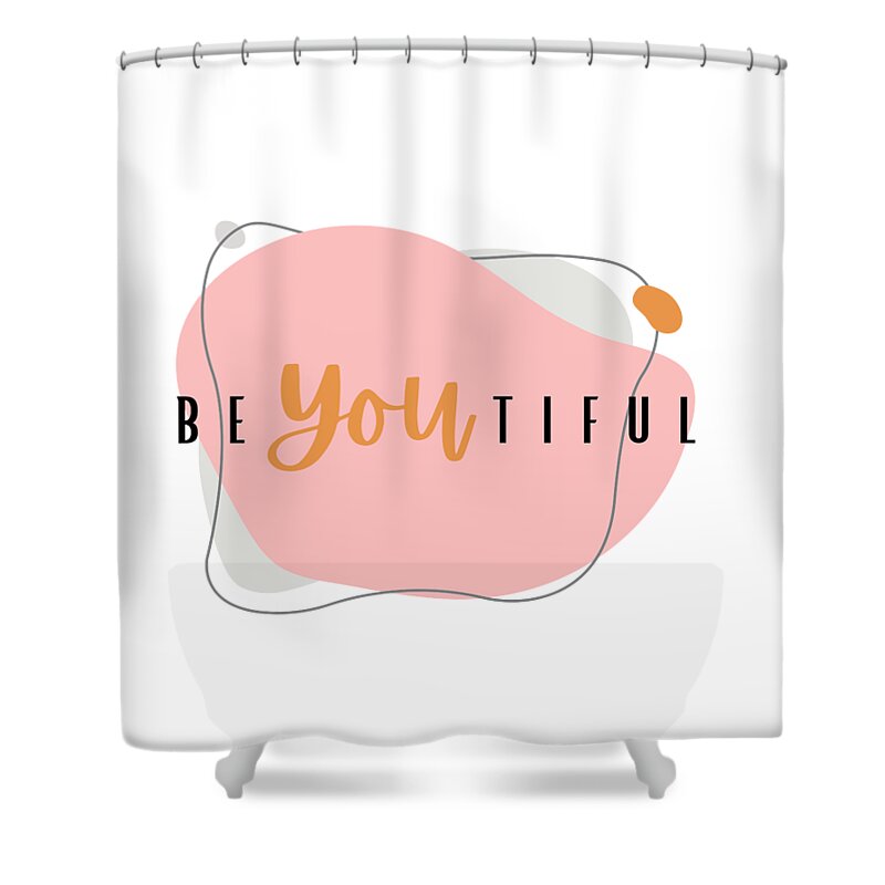 Beautiful Shower Curtain featuring the digital art BeYOUtiful by Lisa Marie Smith
