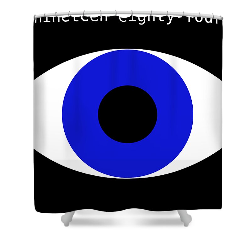 Richard Reeve Shower Curtain featuring the digital art Big Brother by Richard Reeve
