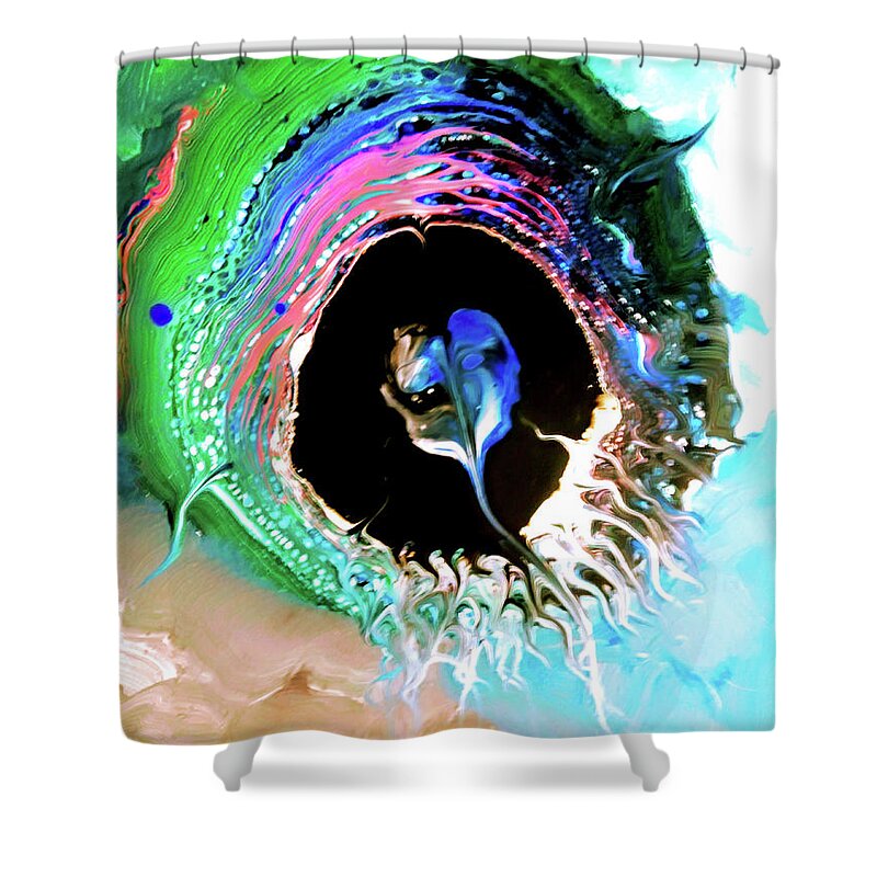 Fish Shower Curtain featuring the painting Big Fish by Anna Adams