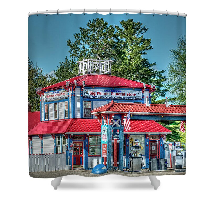 Store Shower Curtain featuring the photograph Big Winnie general store. by Paul Freidlund
