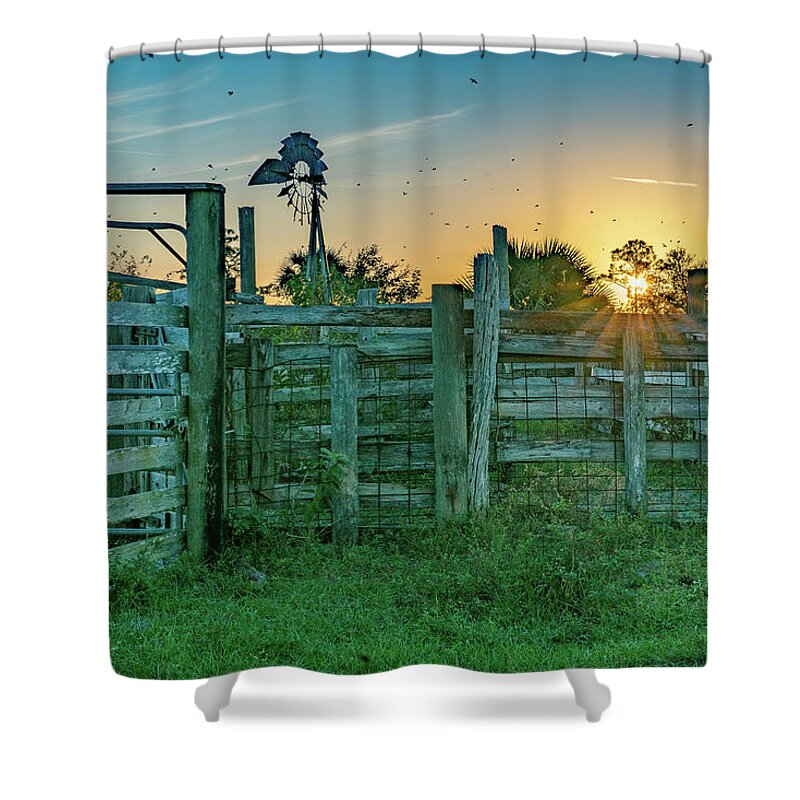 Indiantown Shower Curtain featuring the photograph Bird Sky by Todd Tucker