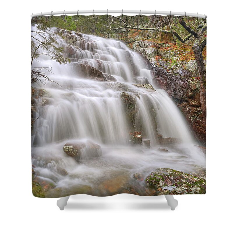 Water Shower Curtain featuring the photograph Black Mountain Falls by Robert Charity