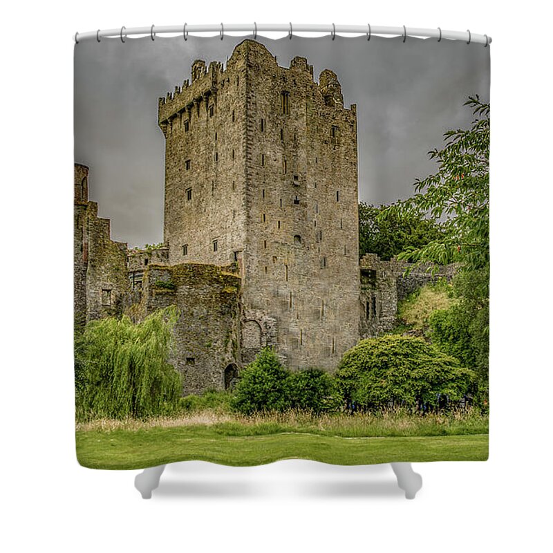 Piper Shower Curtain featuring the photograph Blarney Castle by Marcy Wielfaert
