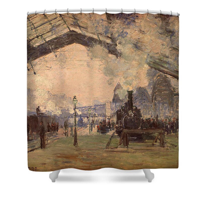 Post Modern Shower Curtain featuring the digital art Blend 12 Monet by David Bridburg