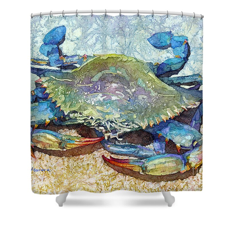 Blue Crab-pastel colors Shower Curtain by Hailey E Herrera - Pixels