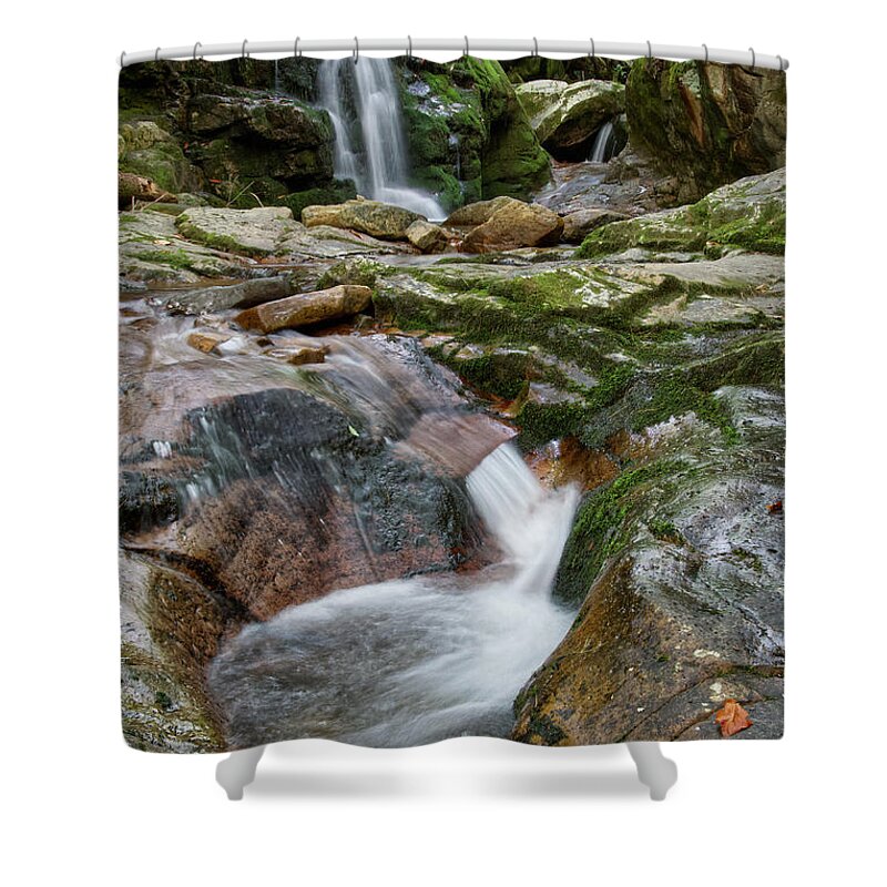 Nature Shower Curtain featuring the photograph Blue Hole Falls 15 by Phil Perkins