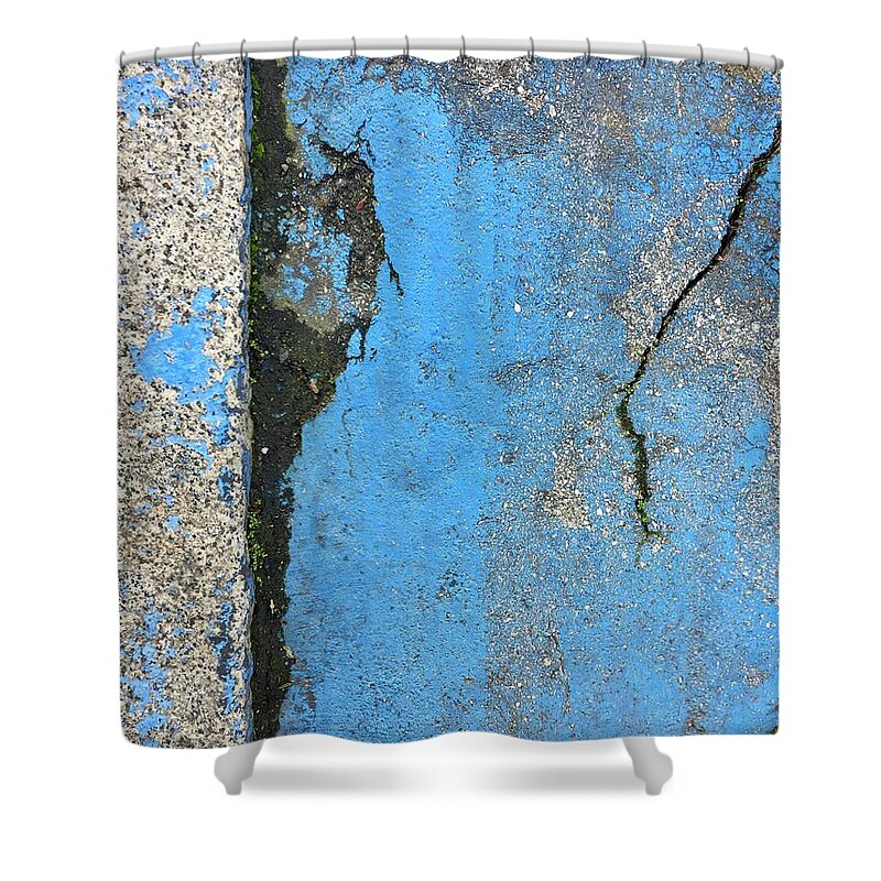 Blue Shower Curtain featuring the photograph Blue Series 1-4 by J Doyne Miller