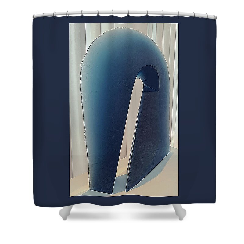 Art Shower Curtain featuring the photograph Blue Wave by Lee Darnell