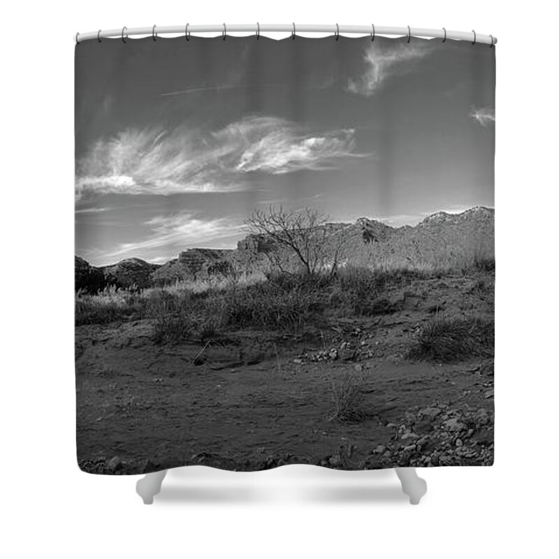 Richard E. Porter Shower Curtain featuring the photograph Bluffs in the Sun, Caprock Canyons State Park, Texas by Richard Porter