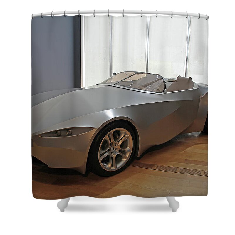 Automobile Shower Curtain featuring the photograph BMW 2001 Gina Light Visionary Model by Richard Krebs