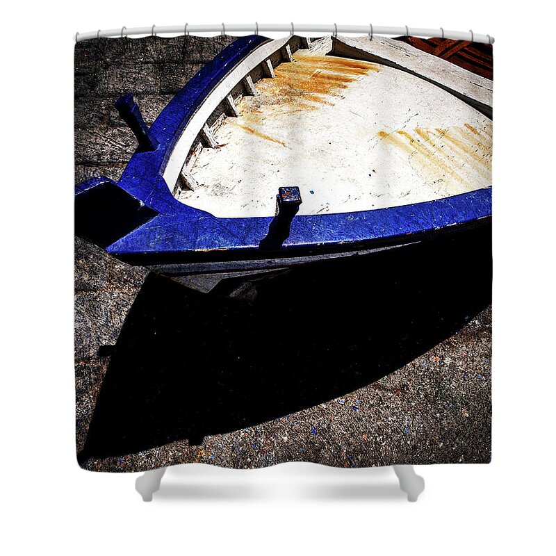 Rowboat Shower Curtain featuring the photograph Boats in the sun #2 by Al Fio Bonina