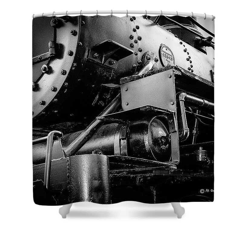 Steam Shower Curtain featuring the photograph Boiler by Al Griffin