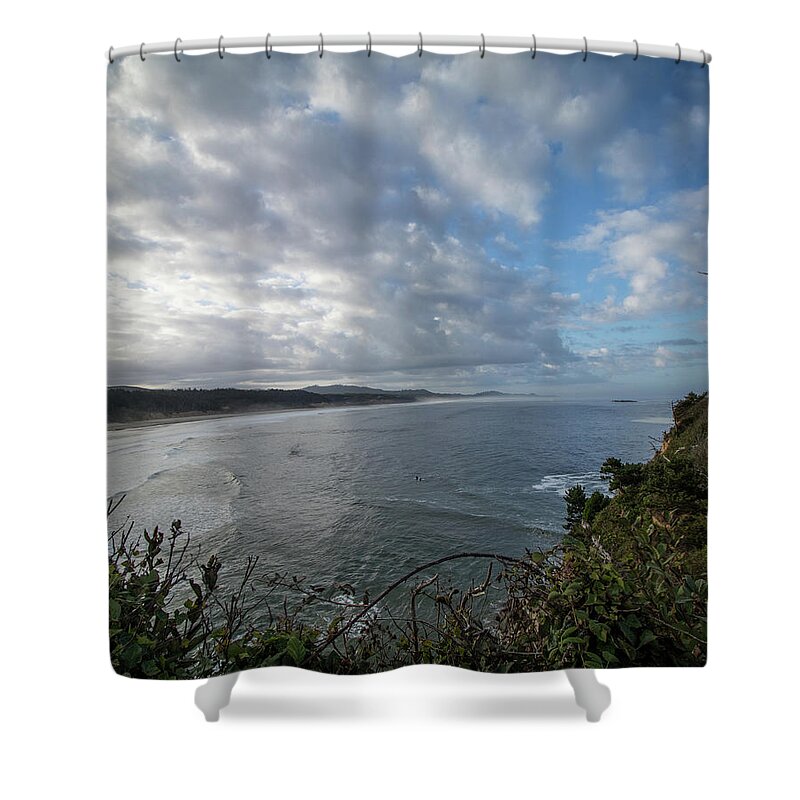 2018 Shower Curtain featuring the photograph Boiler Bay View by Gerri Bigler
