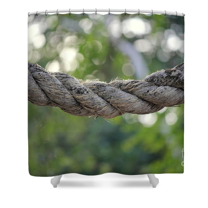 Rope Shower Curtain featuring the photograph Bokeh by On da Raks