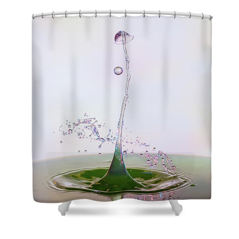 Water Shower Curtain featuring the photograph Bonnet and Frilly Skirt by Sue Leonard