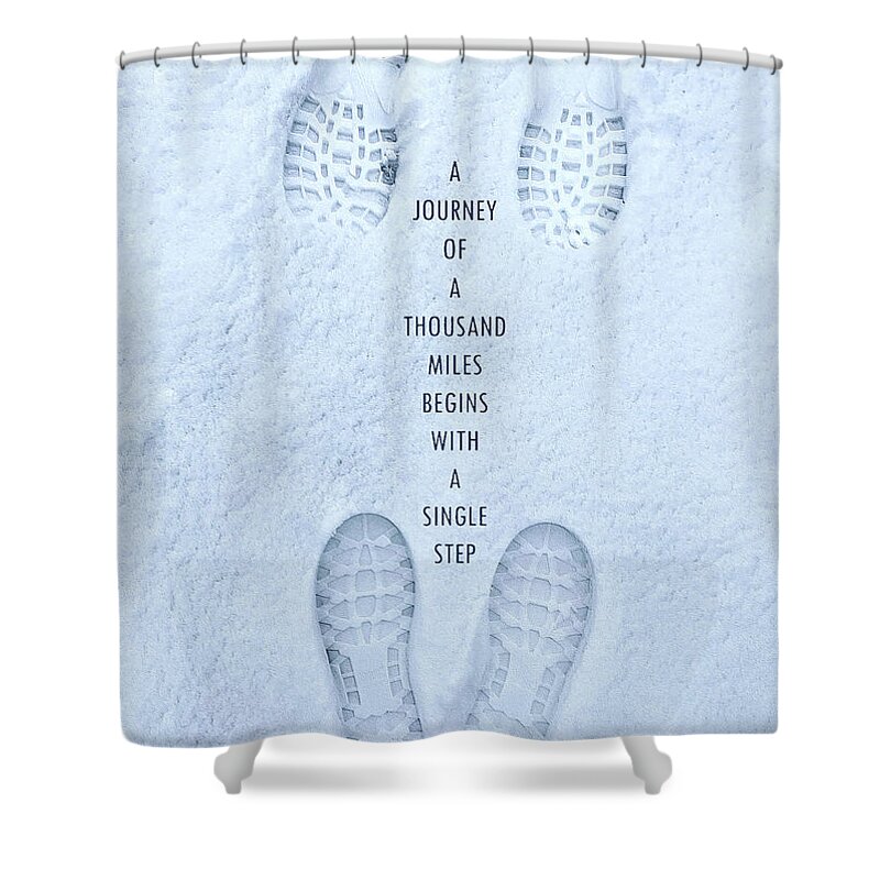 Boots Shower Curtain featuring the photograph Boot Tracks by Diana Rajala