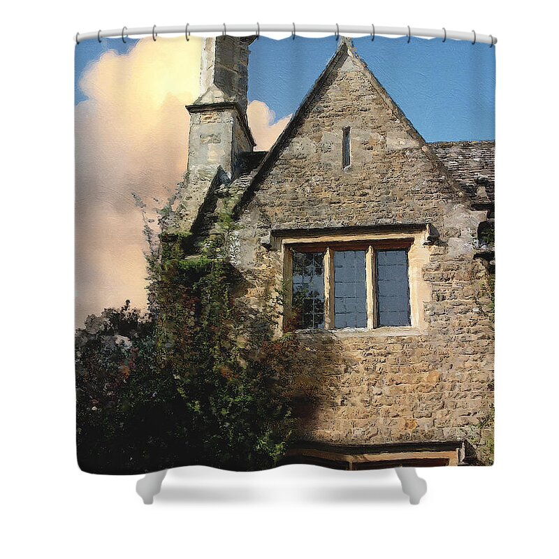 Bourton-on-the-water Shower Curtain featuring the photograph Bourton Sunset by Brian Watt