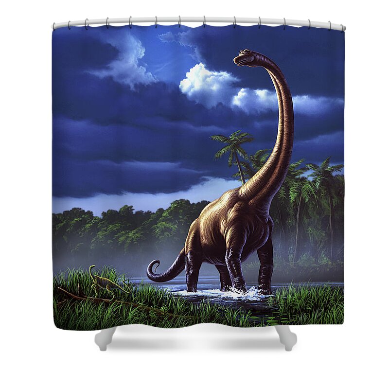 Brachiosaurus Shower Curtains
