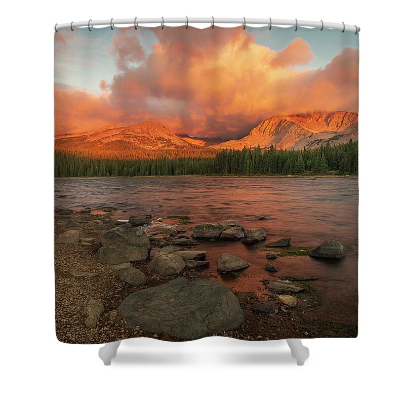 Colorado Shower Curtain featuring the photograph Brainard Lake at Sunrise by Gary Lengyel