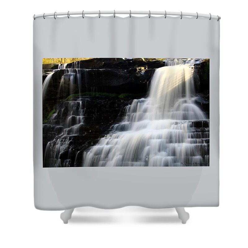 Waterfall Shower Curtain featuring the photograph Brandywine Falls 2 by Mary Walchuck