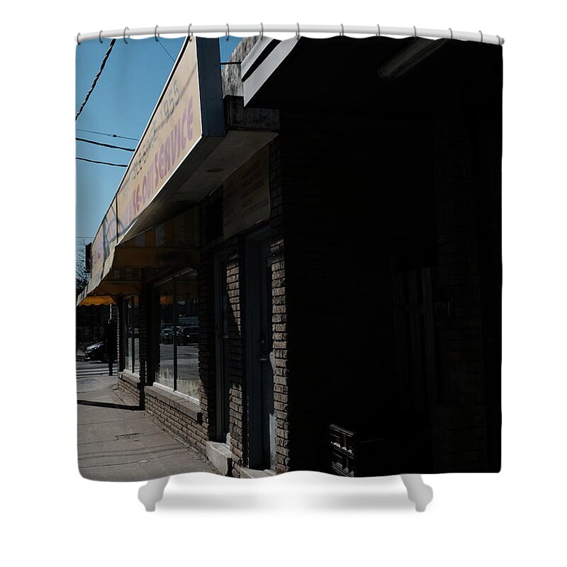Urban Shower Curtain featuring the photograph Bread Crates by Kreddible Trout
