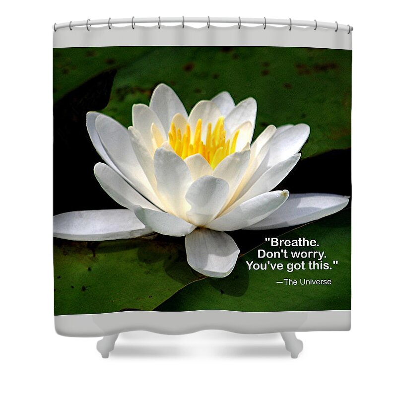 Nature Shower Curtain featuring the photograph Breathe by Judy Cuddehe