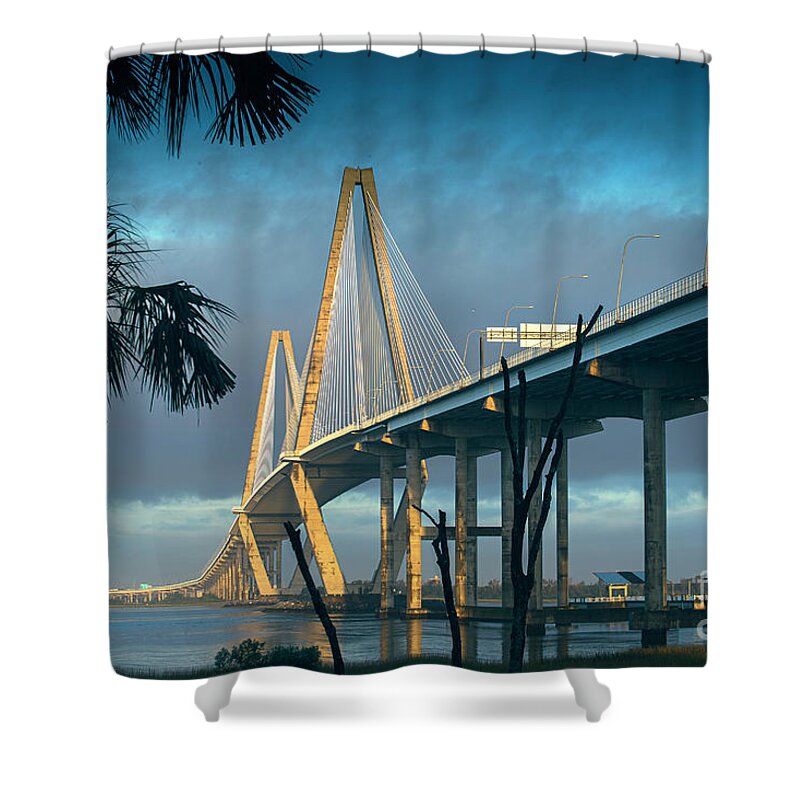 Bridge Shower Curtain featuring the photograph Bridge by Alan Riches