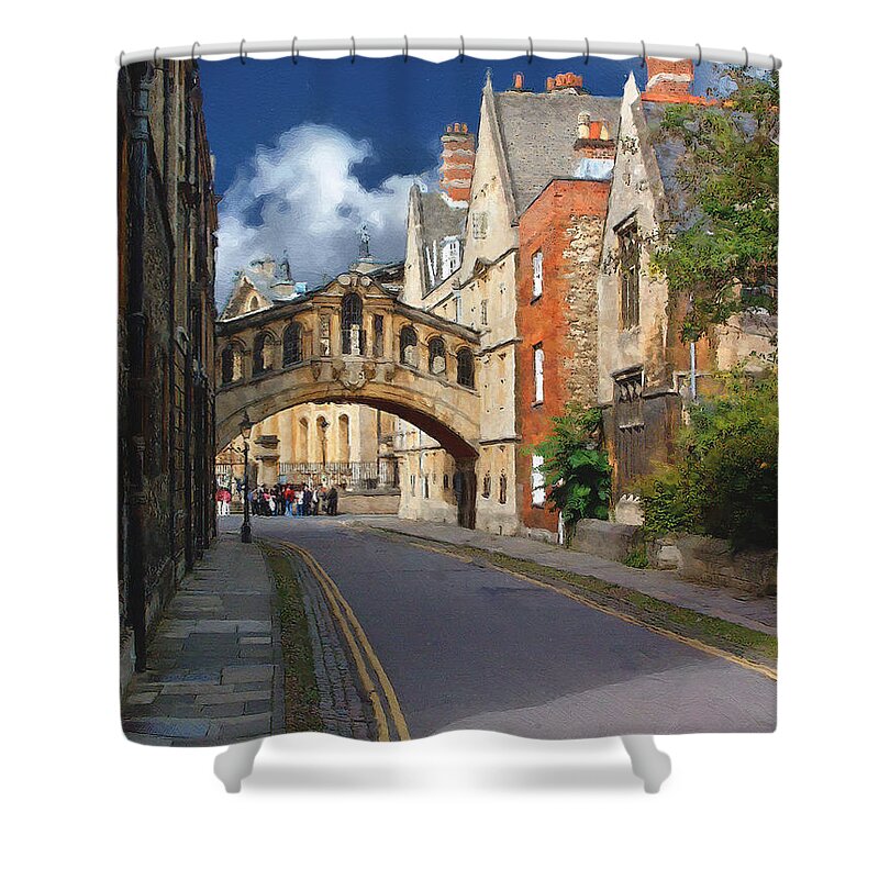 Oxford Shower Curtain featuring the photograph Bridge of Sighs Oxford University by Brian Watt