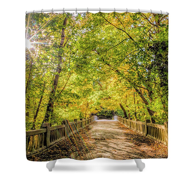 Illinois Shower Curtain featuring the photograph Bridge to Eternity by Todd Reese