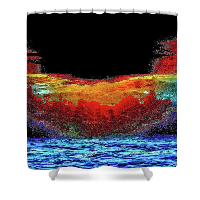 3d Shower Curtain featuring the photograph Brinkmanship by Nick David