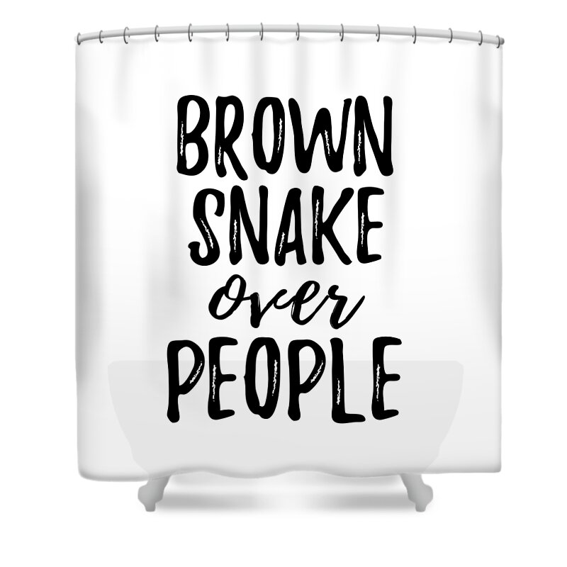 Brown Snake Shower Curtains