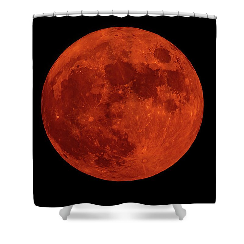 Buck Moon Shower Curtain featuring the photograph Buck Moon Rising by Jack Peterson