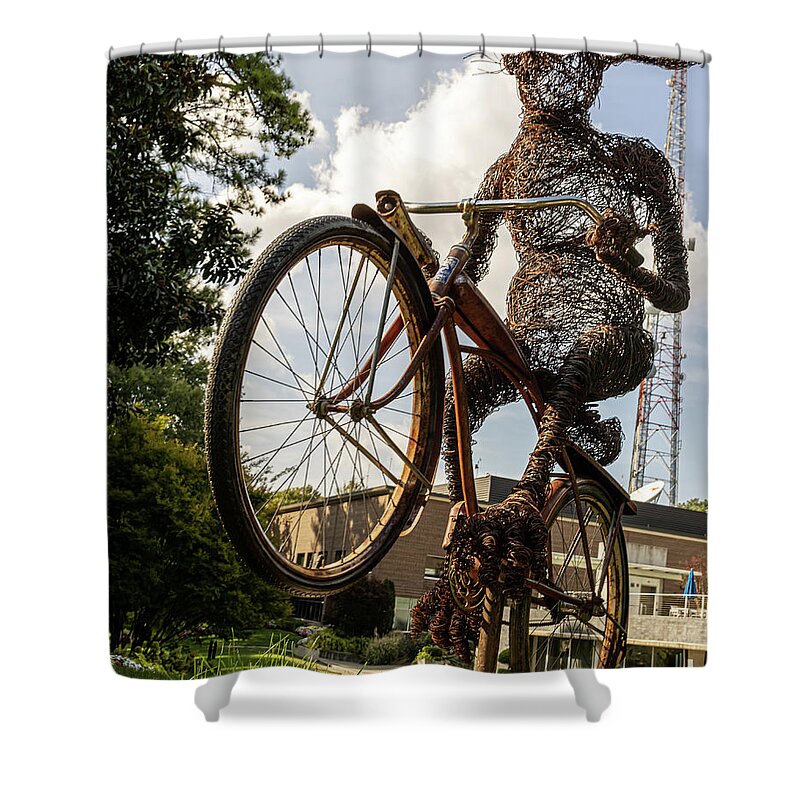 Transportation Shower Curtain featuring the photograph Bunny Hop by Rick Nelson
