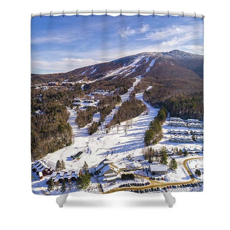 Vermont Shower Curtain featuring the photograph Burke Mountain, Vermont by John Rowe