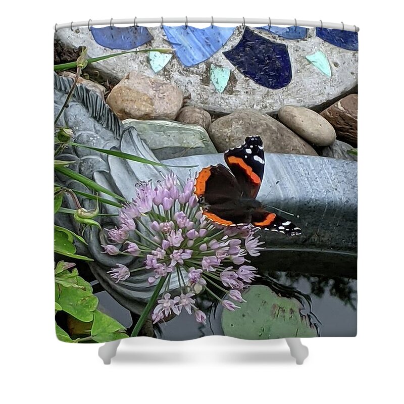 Butterfly Shower Curtain featuring the photograph Butterfly garden by Lisa Mutch